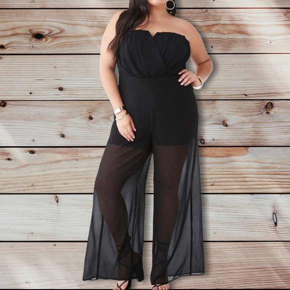 Forever 21 Pants - SOLD SOLD SOLD Strapless Chiffon Jumpsuit / Size: OX